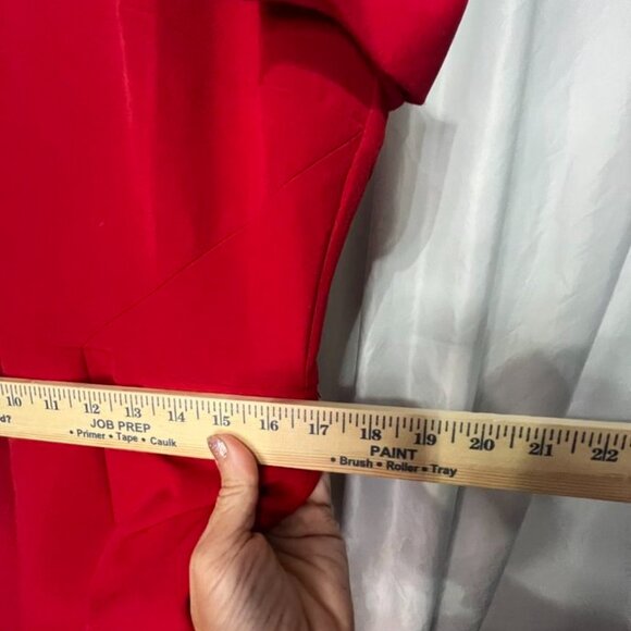 Worthington Red Cold-Shoulder Sheath Dress Women’s Size 14 - Picture 3 of 9
